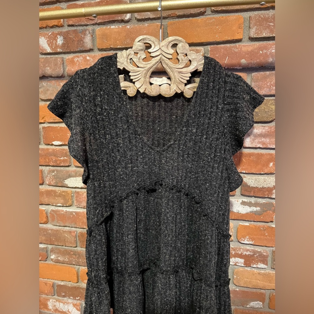 Adorable Ruffled Babydoll Tunic Tee - Picture 3 of 7